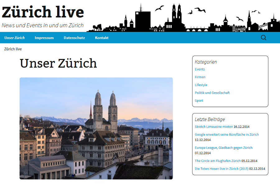 Newsmagazin Zürich-live - Limousinen mieten